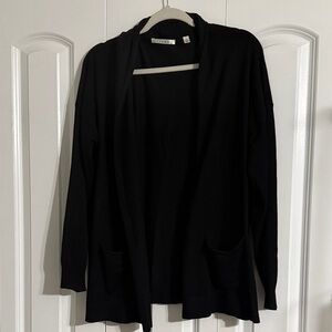 Cyrus Black Open Front Cardigan
